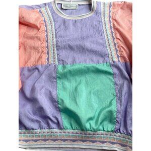 Vintage Saint Germain Women’s Sz Small Jacket Track Light 70s 80s Color